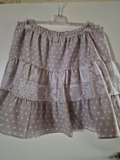 Stufenrock beige weiß gebraucht kaufen  Börrstadt