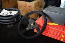 Volante esportivo MOMO MC classic 350mm 14' couro camurça 5mm raio grosso comprar usado  Enviando para Brazil