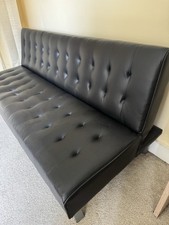 Faux leather sofa for sale  BIGGLESWADE