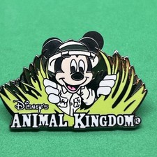 Broche Disney Animal Kingdom Mickey Mouse Safari Mickey In Grass WDW 2003 comprar usado  Enviando para Brazil