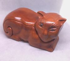 Cat shaped carved for sale  TONBRIDGE