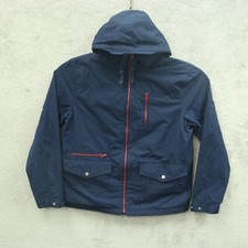 UNTUCKIT Hooded Jacket Mens Large Blue Full Zip Pockets Hoodie Windbreaker for sale  Kennewick