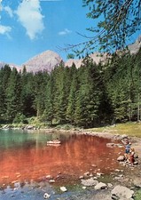 Cartolina lago rosso usato  Vestone