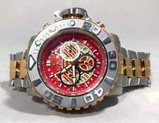 Invicta Sea Hunter 58mm relógio suíço dois tons ouro tom prata aço vermelho 27370 comprar usado  Enviando para Brazil