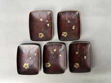 Y8992 PRATO Makie pequenos pratos conjunto de 5 flores de cerejeira assinadas Japão antigo comprar usado  Enviando para Brazil