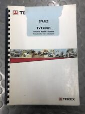 Terex spares manual for sale  LANCING