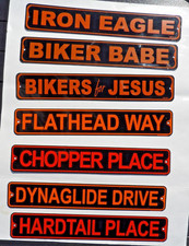 7 SINAIS DE METAL PARA MOTOCICLETA anunciando DYNAGLIDE biker babe HARD TAIL chopper IRON comprar usado 7 SINAIS DE METAL PARA MOTOCICLETA anunciando DYNAGLIDE biker babe HARD TAIL chopper IRON comprar usado  Enviando para Brazil