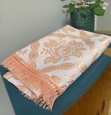 Vintage bedspread peach for sale  SUNDERLAND