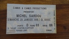 Michel sardou billet d'occasion  Condé-sur-l'Escaut