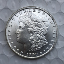 1890-cc Morgan dólar de prata $1 BU brilhante - estado não circulado comprar usado  Enviando para Brazil