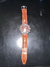 Relógio Swatch Irony feito na Suíça Chrono V8 42MM couro marrom 8,5" SR936SW comprar usado  Enviando para Brazil