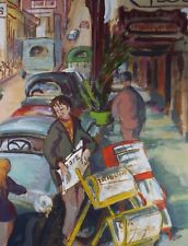 Original gouache street for sale  WIRRAL