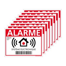 Autocollants alarme surveillan d'occasion  Cambrai