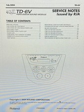 Roland service notes d'occasion  Expédié en Belgium
