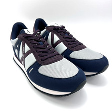 Tênis Armani Exchange A/X masculino logotipo Rio azul cinza EUA 10 comprar usado  Enviando para Brazil