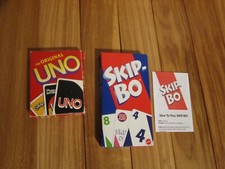 Original UNO Card Game da Mattel 1992+Skip-Bo lote de 2 jogos #T28 comprar usado  Enviando para Brazil