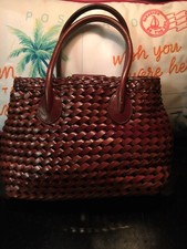 Fossil leather basket for sale  Disputanta