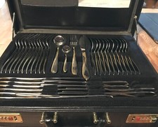 Besteckkasten silber goldfarbe gebraucht kaufen  Bad Feilnbach
