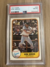 1982 Fleer Kirk Gibson #481 PSA 8 comprar usado  Enviando para Brazil