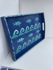 Blue fish wooden for sale  DERBY