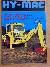 Hymac excavator brochure for sale  MUCH WENLOCK