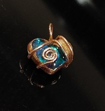 Handmade heart pendant for sale  Shipping to Ireland