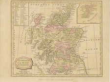 Karte schottland 1820 gebraucht kaufen  Fürth