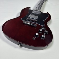 Guitarra elétrica Angus Young Style SG 400 mogno vinho escuro relâmpago vermelho incrustações comprar usado  Enviando para Brazil