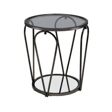 mirrored glass end table for sale  USA