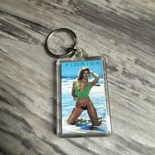 Chaveiro de praia vintage Florida acrílico sol mulher lembrança colecionável (17) comprar usado  Enviando para Brazil