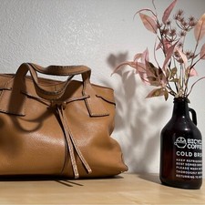 Bolsa Tod's estilo D, couro marrom, bolsa tote com cordão, bolsa de mão italiana de luxo comprar usado  Enviando para Brazil