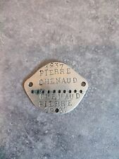 Plaque identité militaire d'occasion  Lille-