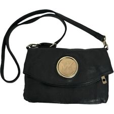 Bolsa tiracolo Michael Kors couro preto alça de ombro bolsa minimalista com zíper comprar usado  Enviando para Brazil