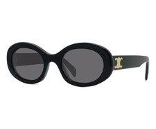 Óculos de sol feminino Celine CL40194U Triomphe armação oval preto/cinza, usado comprar usado  Enviando para Brazil