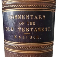 KALISCH M. M.: Commentary on Genesis | AUTHOR INSCRIBED!!! | 1858 | Fine Binding comprar usado  Enviando para Brazil