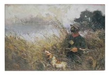 Quadro scena caccia usato  Massa di Somma