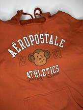 Moletom com capuz vintage Y2K 2000’s feminino Aeropostale macaco laranja grande, usado comprar usado  Enviando para Brazil