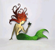 Metal mermaid wall for sale  Peabody