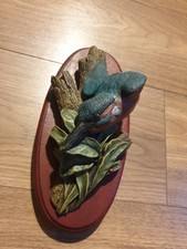 Vintage kingfisher chalkware for sale  BRIGHOUSE