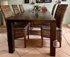 Esszimmer stühle rattan gebraucht kaufen  Lüneburg