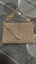Pochette foderata dorata usato  Milano