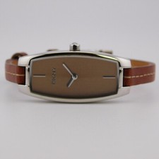 Relógio feminino analógico quartzo couro genuíno DKNY NY-3217 nova bateria comprar usado  Enviando para Brazil