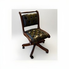 Leather chesterfield buttoned for sale  UXBRIDGE