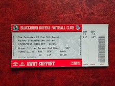 BILET 2016/2017 BLACKBURN - MANCHESTER MAN UTD UNITED FA CUP IDEALNY I KOMPLETNY na sprzedaż  PL