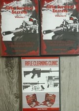 Jason Hanson Rifle Survival Secrets Volume 1, 2 & Rifle Cleaning Clinic DVD Lot comprar usado  Enviando para Brazil