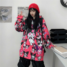 Casaco feminino japonês Kawaii Kuromi jaqueta com capuz doce uniforme cardigã Harajuku # comprar usado  Enviando para Brazil