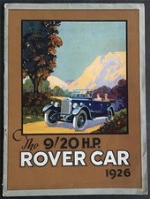Folheto de vendas de carros ROVER 9/20HP MAR 1926 3ª edição ESPORTES dois lugares SALOON+ comprar usado  Enviando para Brazil