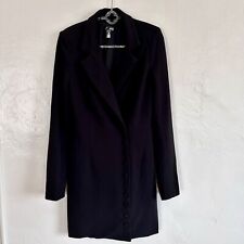 Mini vestido Aqua Blazer preto feminino terno smoking tamanho pequeno contorno corporal comprar usado  Enviando para Brazil