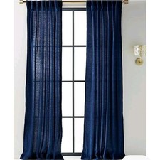 Anthropologie curtians navy for sale  Terryville