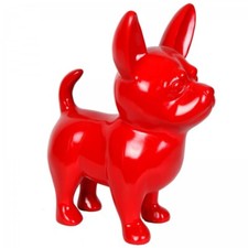 Statue chihuahua rouge d'occasion  Caudry